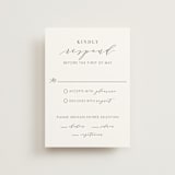"Simplicity" - RSVP Postcards in Smoke by Amy Ngo - Front