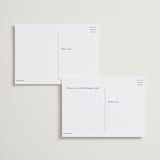 "Simplicity" - RSVP Postcards in Smoke by Amy Ngo - Back of Card