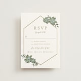 "Succulent Surround" - RSVP Postcards in Cloud by Susan Moyal - Front