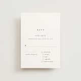 "A Thousand Years" - RSVP Postcards in Classic White by Design Lotus - Front