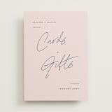 "Chic Names" - Reception Signs in Blush by Carolyn MacLaren - Front