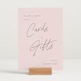 "Chic Names" - Reception Signs in Blush by Carolyn MacLaren - In Use