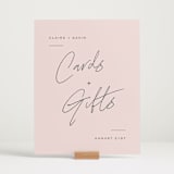 "Chic Names" - Reception Signs in Blush by Carolyn MacLaren - In Use