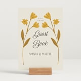 "Vintage Wildflowers" - Reception Signs in Yolk by Morgan Kendall - In Use