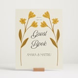 "Vintage Wildflowers" - Reception Signs in Yolk by Morgan Kendall - In Use