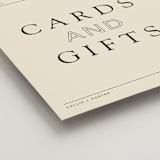 "Headliner" - Reception Signs in Onyx by Kindred Fields - Detail