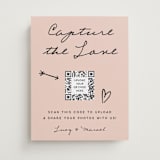 "Ballpoint Suite" - Reception Signs in Blush by Ani Somi - Front