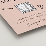 "Ballpoint Suite" - Reception Signs in Blush by Ani Somi - Detail