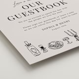 "Modern Sketch" - Reception Signs in Noir by Elly - Detail