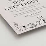 "Modern Sketch" - Reception Signs in Noir by Elly - Detail