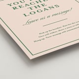 "Scripted" - Reception Signs in Emerald by Creo Study - Detail