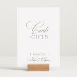 "Chic Script" - Reception Signs in Garden by Kelly Schmidt - In Use