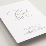 "Chic Script" - Reception Signs in Garden by Kelly Schmidt - Detail
