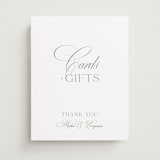 "Chic Script" - Reception Signs in Garden by Kelly Schmidt - Front