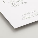 "Chic Script" - Reception Signs in Garden by Kelly Schmidt - Detail