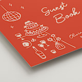 "Party On!" - Reception Signs in Sangria Spark by Zove Ahhh - Detail