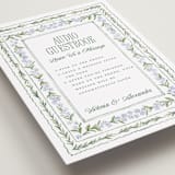 "Vintage Sketched" - Reception Signs in Wisteria by Jenna Holcomb - Detail