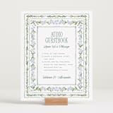 "Vintage Sketched" - Reception Signs in Wisteria by Jenna Holcomb - In Use
