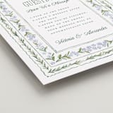 "Vintage Sketched" - Reception Signs in Wisteria by Jenna Holcomb - Detail