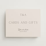 "In Love" - Reception Signs in Linen by Vanessa Doyle - Front