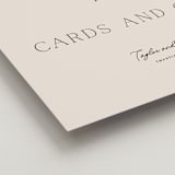 "In Love" - Reception Signs in Linen by Vanessa Doyle - Detail