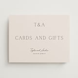 "In Love" - Reception Signs in Linen by Vanessa Doyle - Front