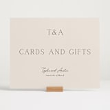 "In Love" - Reception Signs in Linen by Vanessa Doyle - In Use