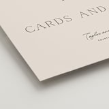 "In Love" - Reception Signs in Linen by Vanessa Doyle - Detail
