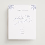"Ocean Dreams" - Reception Signs in Pale Cerulean by Sabrin Deirani - Front