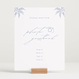 "Ocean Dreams" - Reception Signs in Pale Cerulean by Sabrin Deirani - In Use