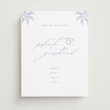 "Ocean Dreams" - Reception Signs in Pale Cerulean by Sabrin Deirani - Front