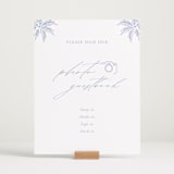 "Ocean Dreams" - Reception Signs in Pale Cerulean by Sabrin Deirani - In Use