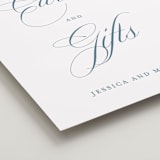 "Empire" - Reception Signs in Dusty Blue by Jennifer Postorino - Detail