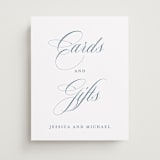 "Empire" - Reception Signs in Dusty Blue by Jennifer Postorino - Front
