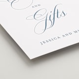 "Empire" - Reception Signs in Dusty Blue by Jennifer Postorino - Detail
