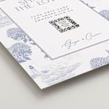"Coastal Toile" - Reception Signs in Periwinkle by Jenna Holcomb - Detail