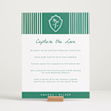 "Palm Tree Crest" - Reception Signs in Palm by Erika Firm - In Use