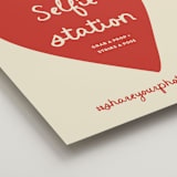 "Big Heart Wedding" - Reception Signs in Cherry by Ani Somi - Detail