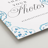 "Almafi" - Reception Signs in Cerulean by Itsy Belle Studio - Detail