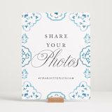 "Almafi" - Reception Signs in Cerulean by Itsy Belle Studio - In Use