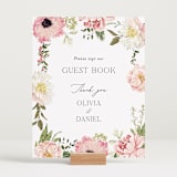 "Timeless Blooms" - Reception Signs in Peony by Susan Moyal - In Use