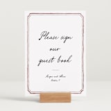 "Handwritten" - Reception Signs in Wine by Cass Loh - In Use