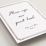 "Handwritten" - Reception Signs in Wine by Cass Loh - Detail