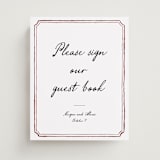 "Handwritten" - Reception Signs in Wine by Cass Loh - Front