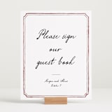 "Handwritten" - Reception Signs in Wine by Cass Loh - In Use