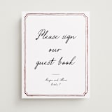 "Handwritten" - Reception Signs in Wine by Cass Loh - Front