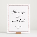 "Handwritten" - Reception Signs in Wine by Cass Loh - In Use
