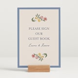 "A wedding in Low Country" - Reception Signs in Cornflower by Chris Griffith - In Use