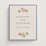 "A wedding in Low Country" - Reception Signs in Cornflower by Chris Griffith - Front