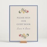 "A wedding in Low Country" - Reception Signs in Cornflower by Chris Griffith - In Use